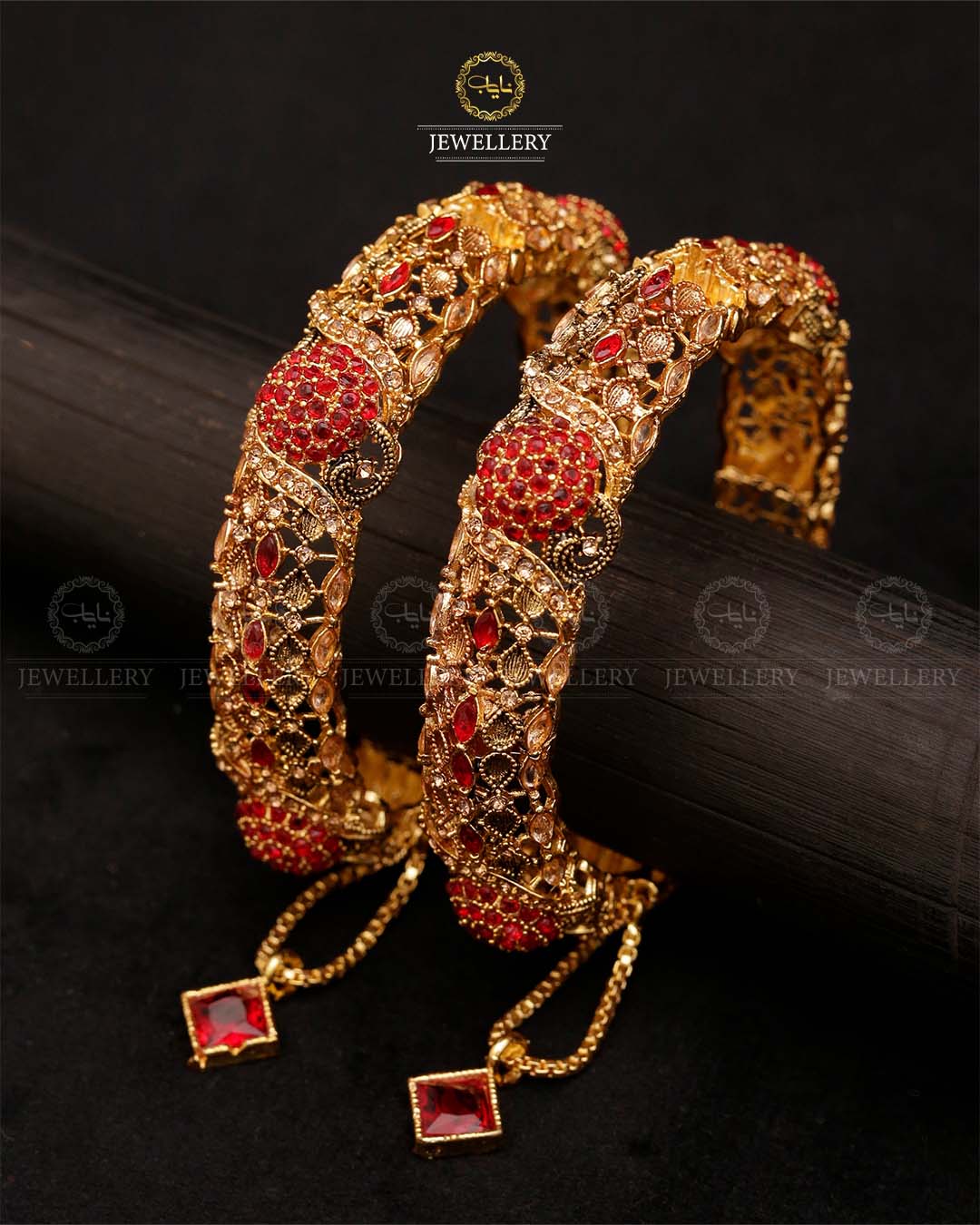 Designer Zarcon Openable Bangles (pair)-2888