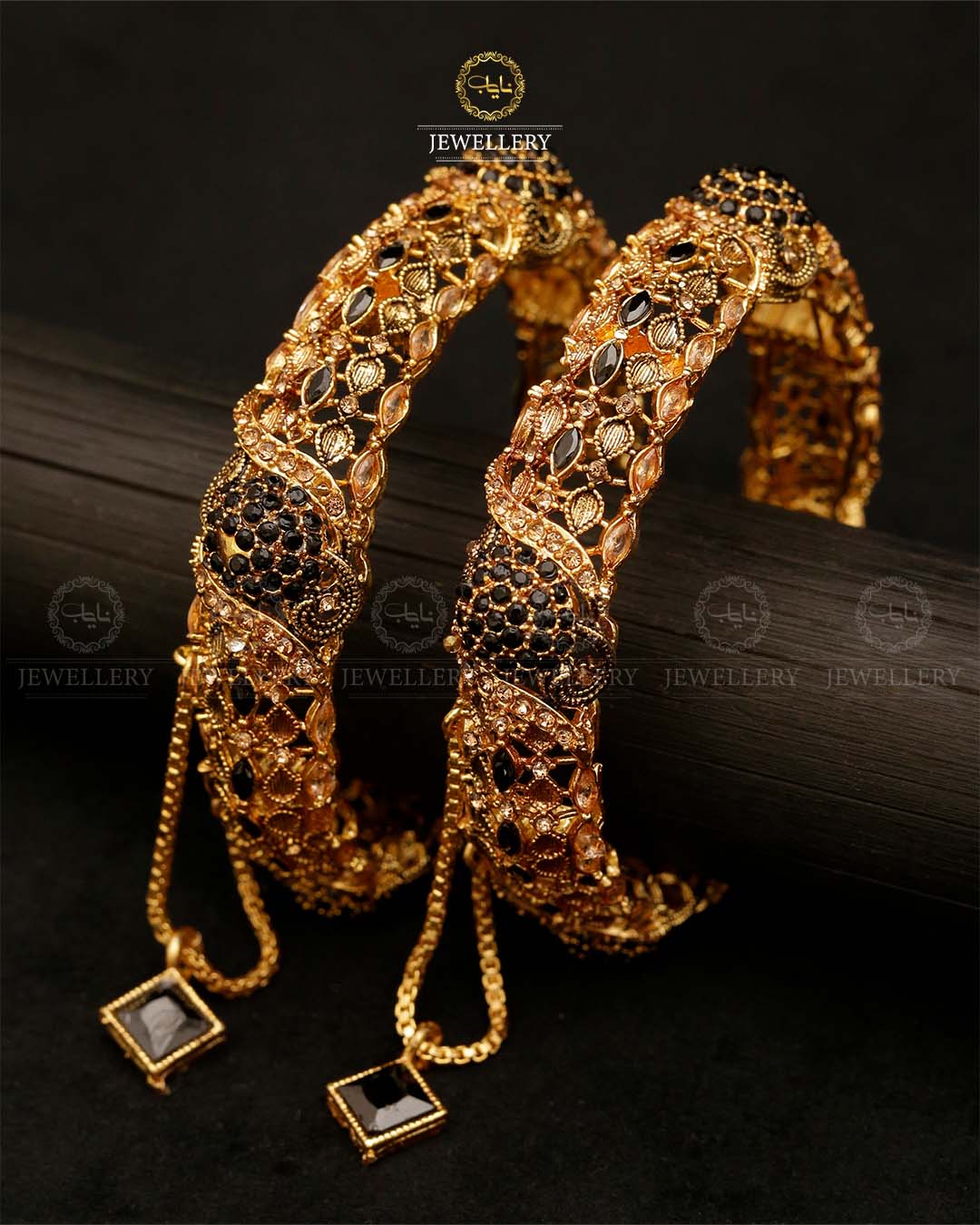 Designer Zarcon Openable Bangles (pair)-2888