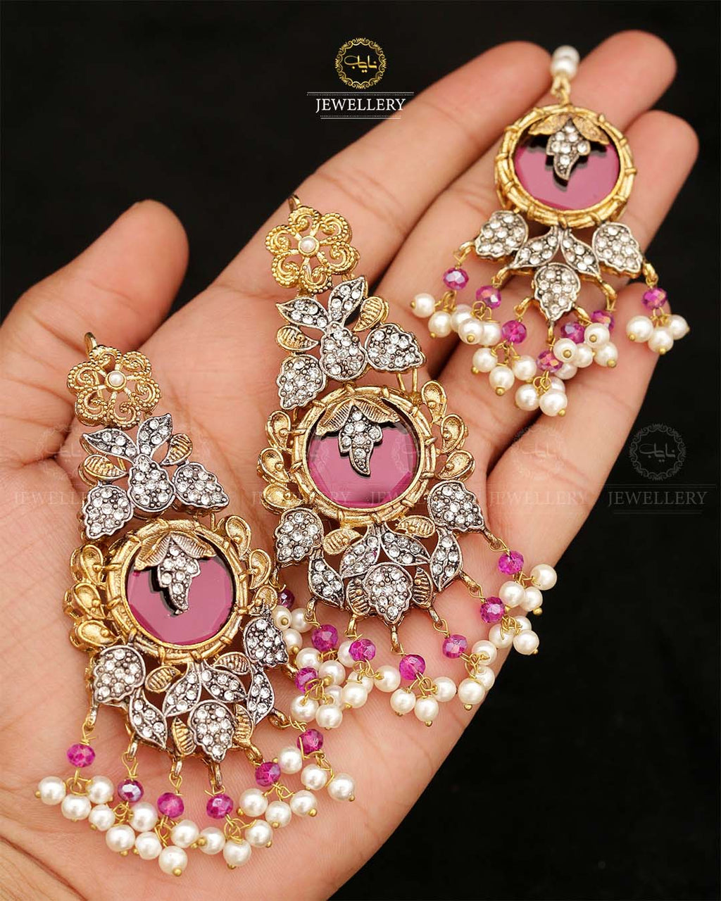 Turkish Designer Earrings Tika set-2870