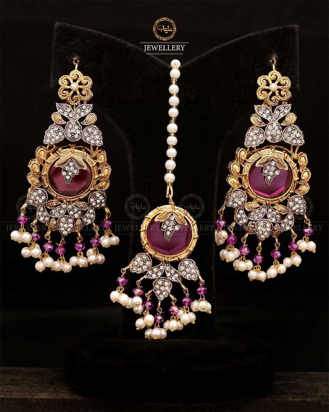 Turkish Designer Earrings Tika set-2870